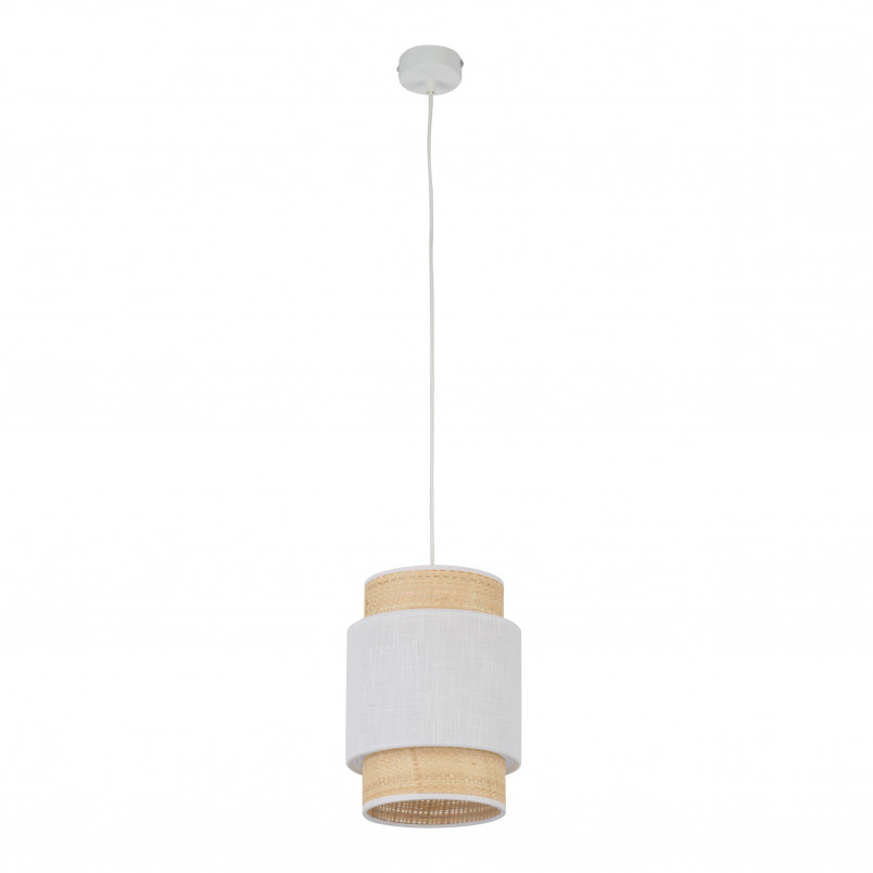 Lampa wisząca Boho New 20cm biały / rattan TK Lighting