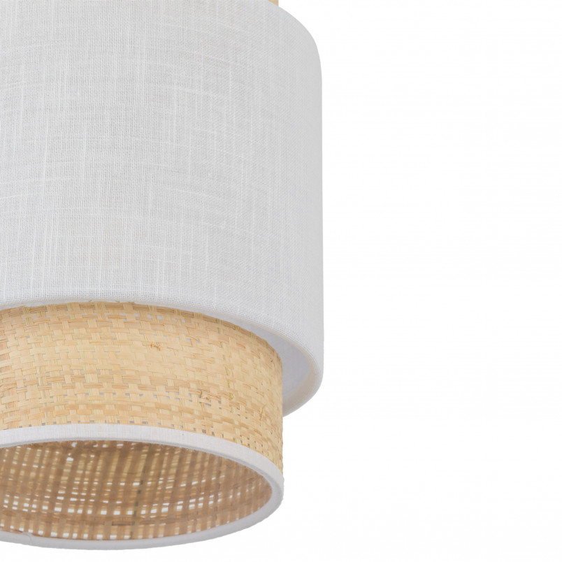 Lampa wisząca Boho New 20cm biały / rattan TK Lighting