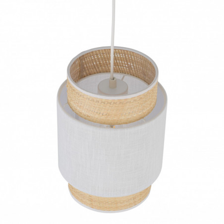 Lampa wisząca Boho New 20cm biały / rattan TK Lighting
