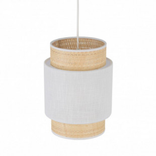 Lampa wisząca Boho New 20cm biały / rattan TK Lighting