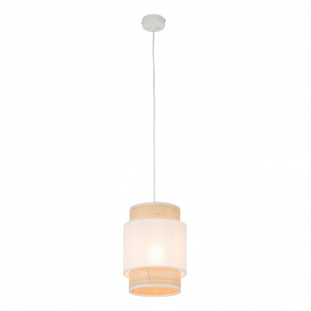 Lampa wisząca Boho New 20cm biały / rattan TK Lighting