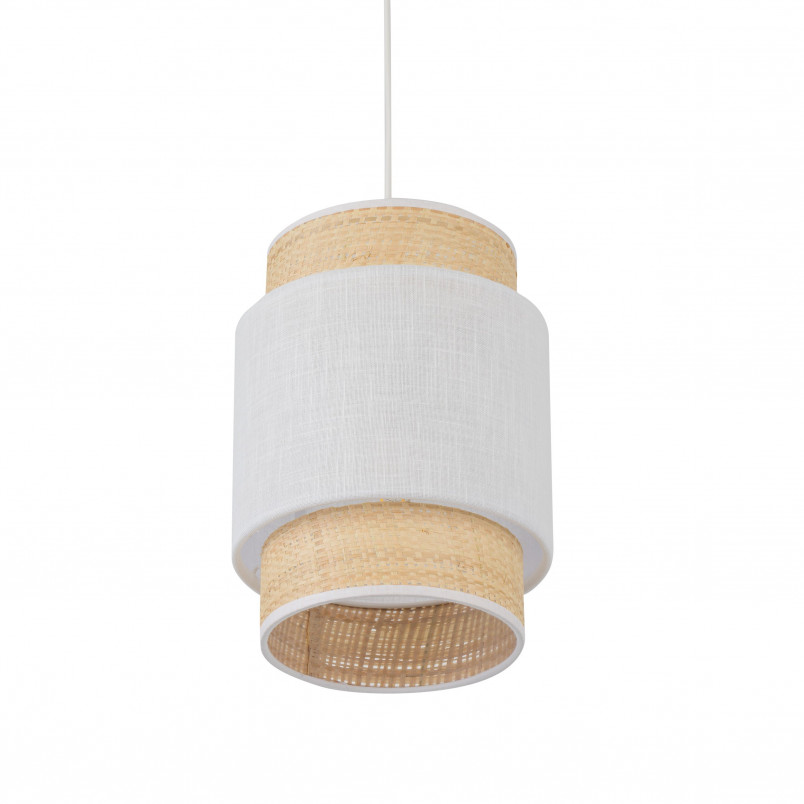 Lampa wisząca Boho New 20cm biały / rattan TK Lighting