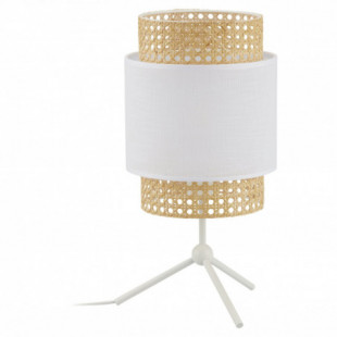 Lampa stołowa Boho New biały / rattan TK Lighting