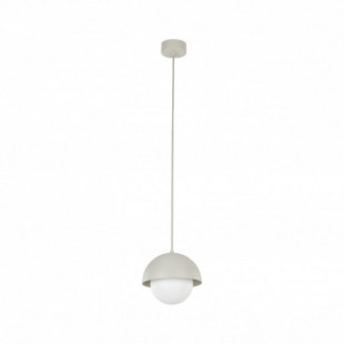 Lampa wisząca ze szklaną kulą Bono 17cm beż / biały TK Lighting
