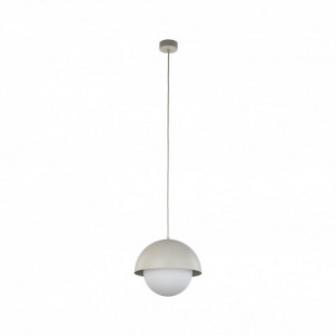 Lampa wisząca ze szklaną kulą Bono 27cm beż / biały TK Lighting