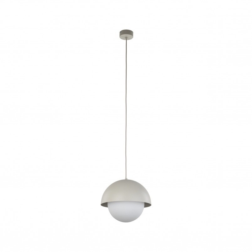 Lampa wisząca ze szklaną kulą Bono 27cm beż / biały TK Lighting