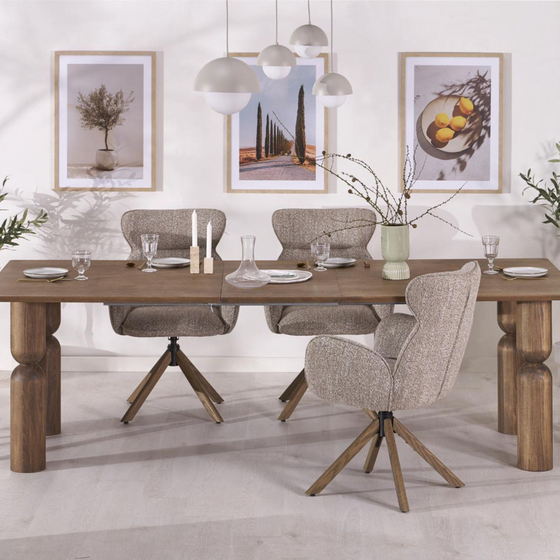 Lampa wisząca ze szklaną kulą Bono 27cm beż / biały TK Lighting