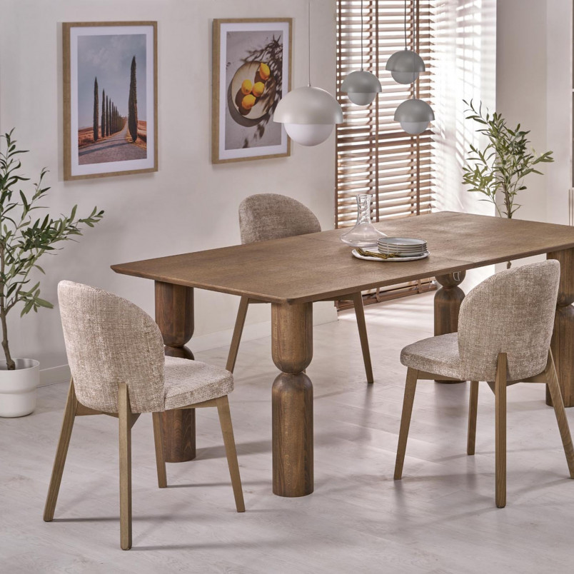 Lampa wisząca ze szklaną kulą Bono 27cm beż / biały TK Lighting