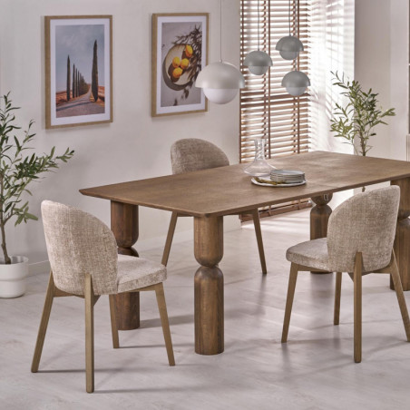 Lampa wisząca ze szklaną kulą Bono 27cm beż / biały TK Lighting