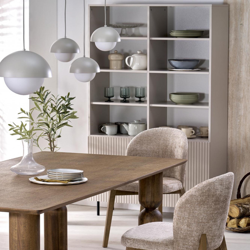 Lampa wisząca ze szklaną kulą Bono 27cm beż / biały TK Lighting