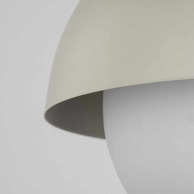 Lampa wisząca ze szklaną kulą Bono 27cm beż / biały TK Lighting