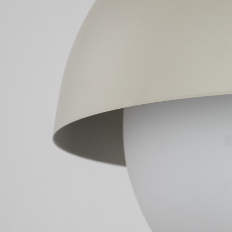 Lampa wisząca ze szklaną kulą Bono 27cm beż / biały TK Lighting