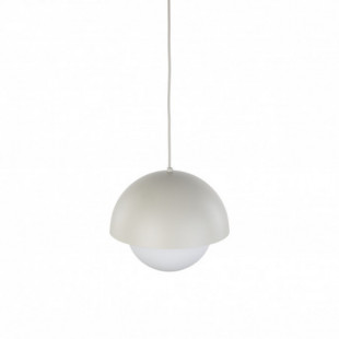Lampa wisząca ze szklaną kulą Bono 27cm beż / biały TK Lighting