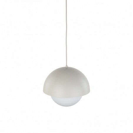 Lampa wisząca ze szklaną kulą Bono 27cm beż / biały TK Lighting