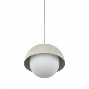 Lampa wisząca ze szklaną kulą Bono 27cm beż / biały TK Lighting