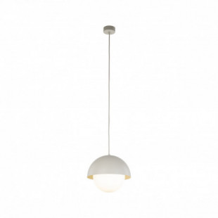 Lampa wisząca ze szklaną kulą Bono 27cm beż / biały TK Lighting