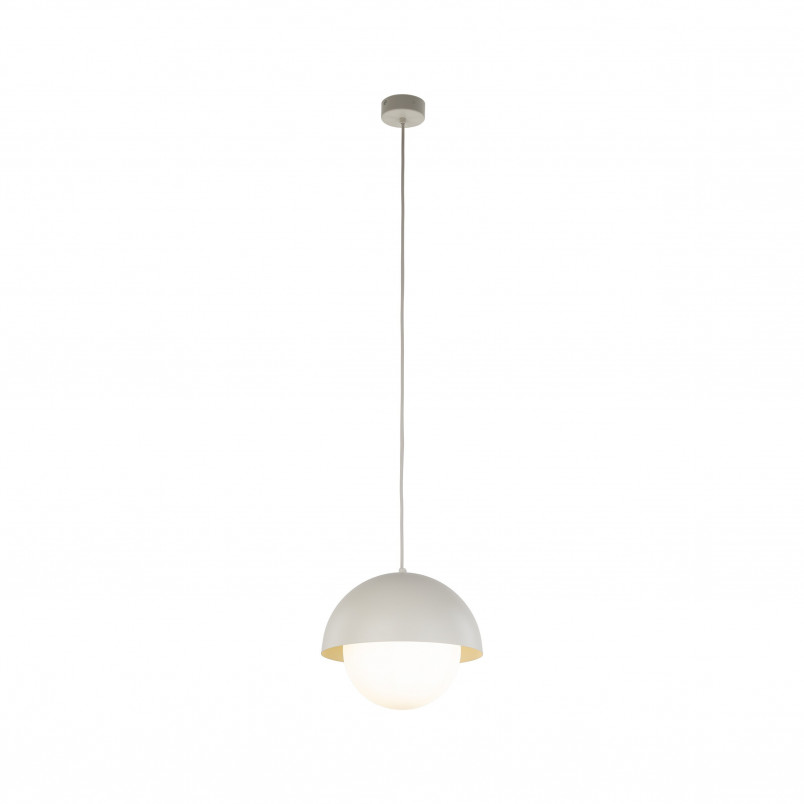 Lampa wisząca ze szklaną kulą Bono 27cm beż / biały TK Lighting
