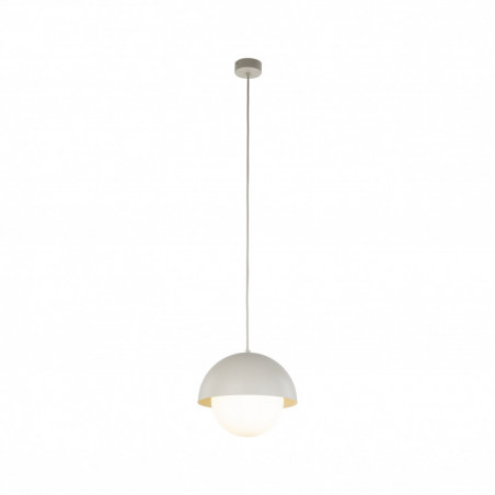 Lampa wisząca ze szklaną kulą Bono 27cm beż / biały TK Lighting
