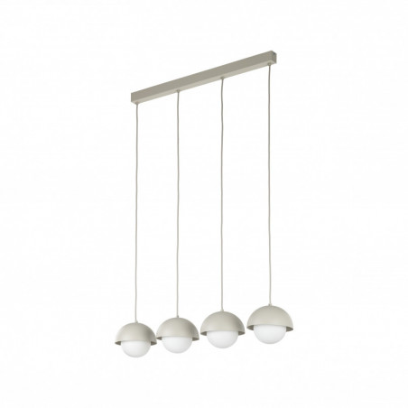 Lampa wisząca ze szklanymi kulami na listwie Bono IV 83cm beż / biały TK Lighting