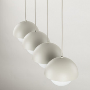 Lampa wisząca ze szklanymi kulami na listwie Bono IV 83cm beż / biały TK Lighting