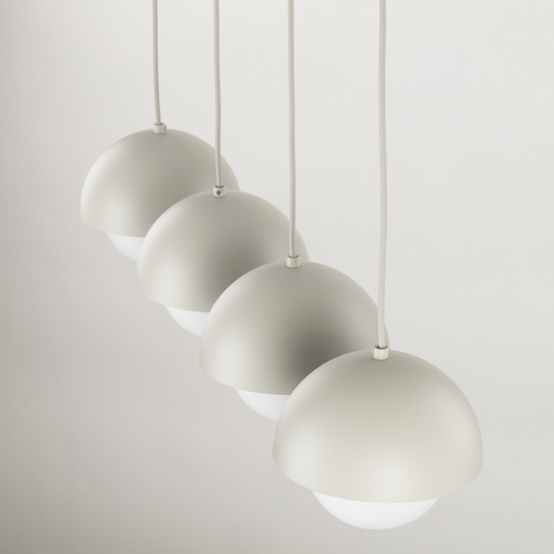 Lampa wisząca ze szklanymi kulami na listwie Bono IV 83cm beż / biały TK Lighting