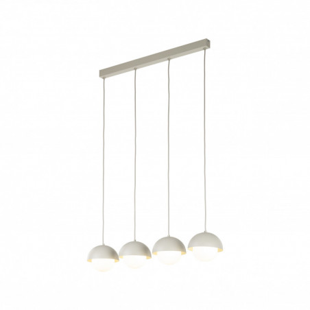 Lampa wisząca ze szklanymi kulami na listwie Bono IV 83cm beż / biały TK Lighting