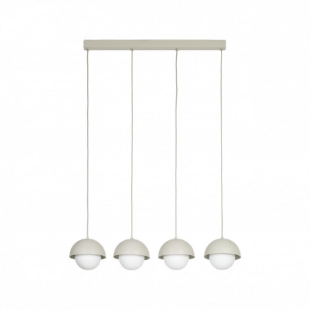 Lampa wisząca ze szklanymi kulami na listwie Bono IV 83cm beż / biały TK Lighting