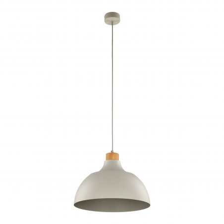 Lampa wisząca z drewnem Cap 34cm beżowa TK Lighting