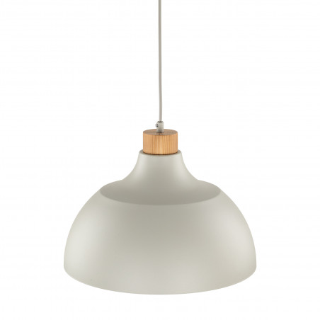 Lampa wisząca z drewnem Cap 34cm beżowa TK Lighting