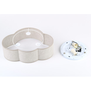 Plafon dziecięcy chmurka Cloud 43cm lniany TK Lighting