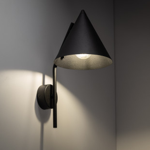 Kinkiet na wysięgniku stożek Cono Black czarny TK Lighting