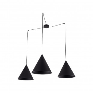 Lampa wisząca 3 punktowa pająk Cono Black 400cm czarna TK Lighting