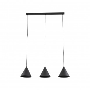 Lampa wisząca stożek 3 punktowa na listwie Cono Black 86cm czarna TK Lighting