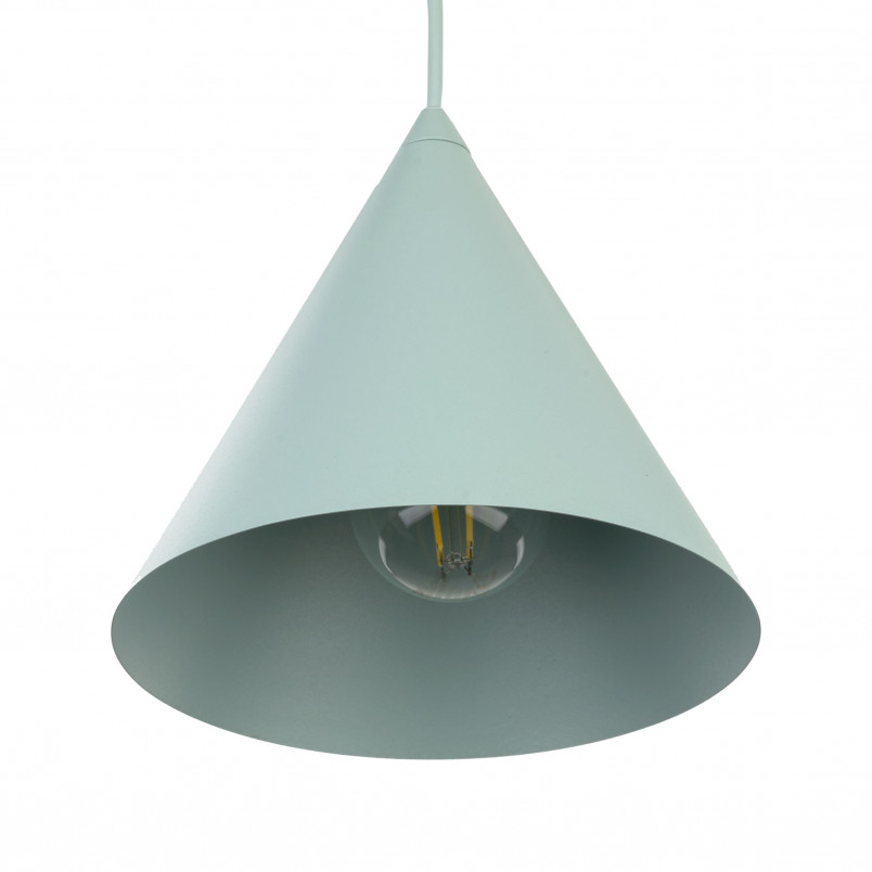 Lampa wisząca stożek Cono Mint 19cm miętowa TK Lighting