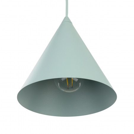 Lampa wisząca stożek Cono Mint 19cm miętowa TK Lighting
