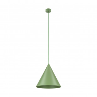 Lampa wisząca stożek Cono Peapod 32cm zielona TK Lighting