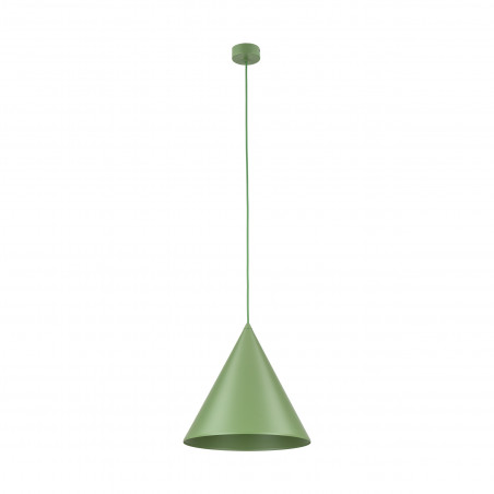 Lampa wisząca stożek Cono Peapod 32cm zielona TK Lighting