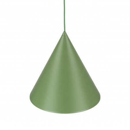 Lampa wisząca stożek Cono Peapod 32cm zielona TK Lighting