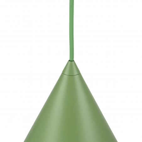 Lampa wisząca stożek Cono Peapod 32cm zielona TK Lighting