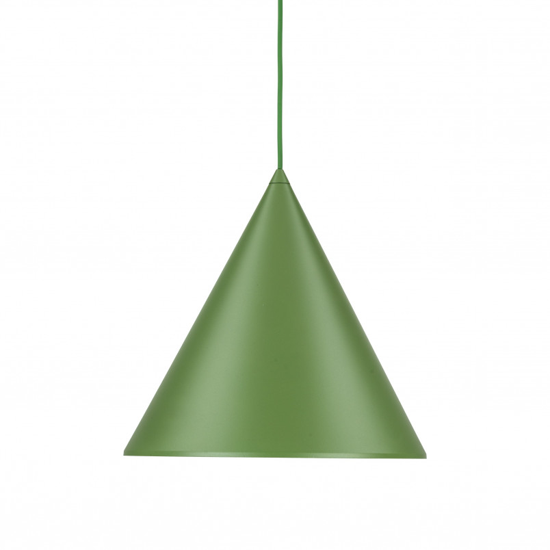 Lampa wisząca stożek Cono Peapod 32cm zielona TK Lighting
