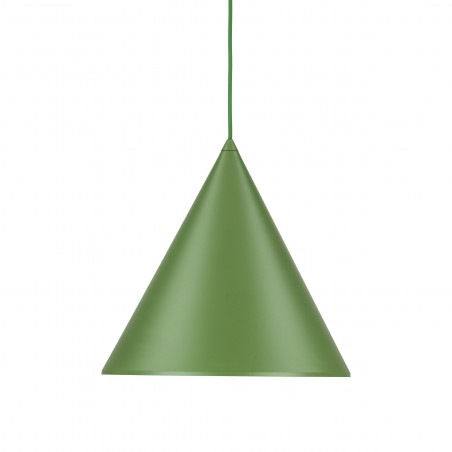 Lampa wisząca stożek Cono Peapod 32cm zielona TK Lighting