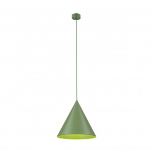 Lampa wisząca stożek Cono Peapod 32cm zielona TK Lighting