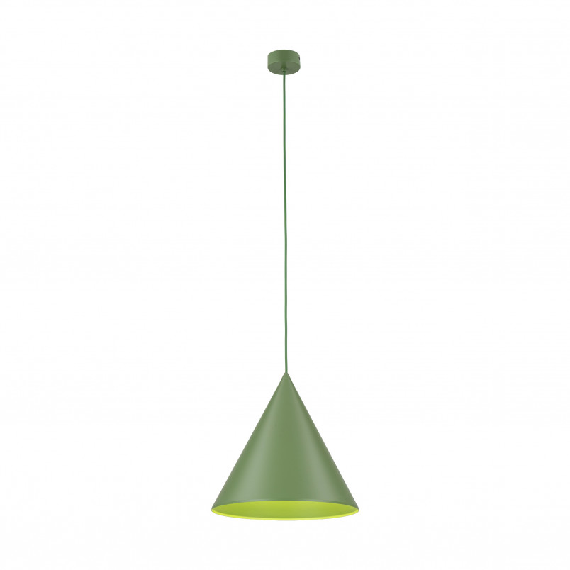 Lampa wisząca stożek Cono Peapod 32cm zielona TK Lighting