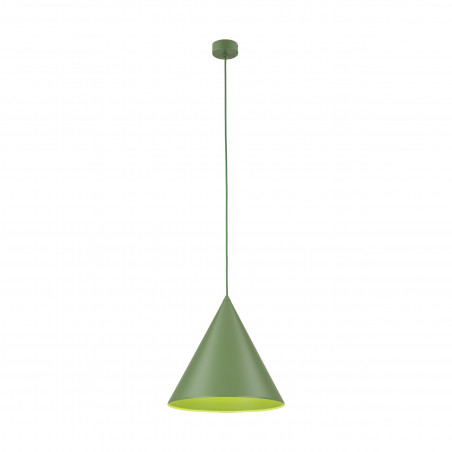Lampa wisząca stożek Cono Peapod 32cm zielona TK Lighting