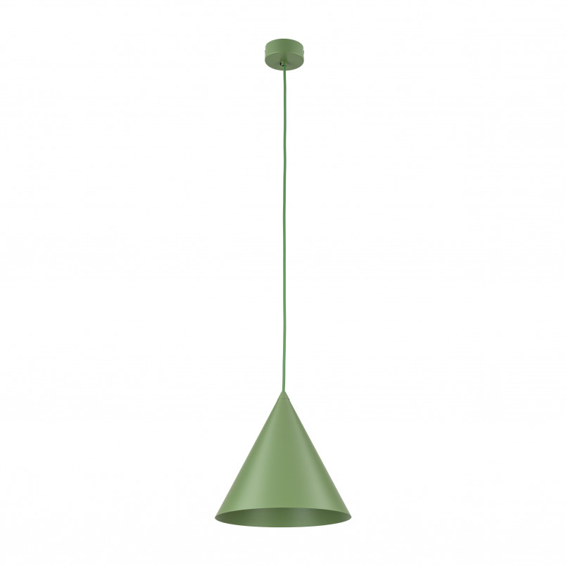 Lampa wisząca stożek Cono Peapod 25cm zielona TK Lighting