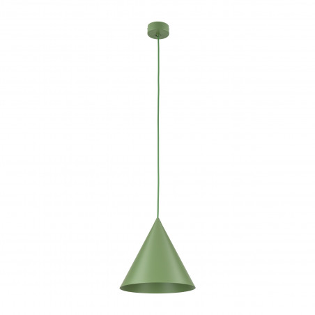 Lampa wisząca stożek Cono Peapod 25cm zielona TK Lighting