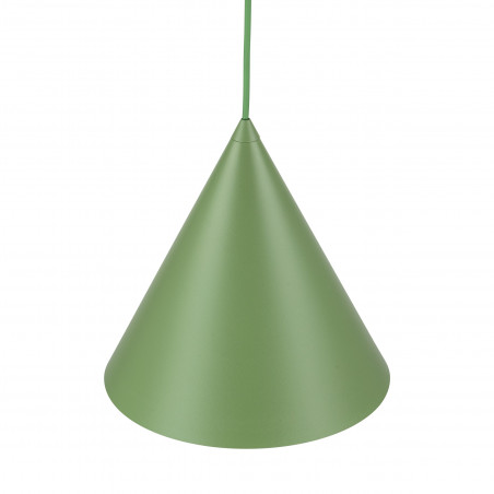 Lampa wisząca stożek Cono Peapod 25cm zielona TK Lighting