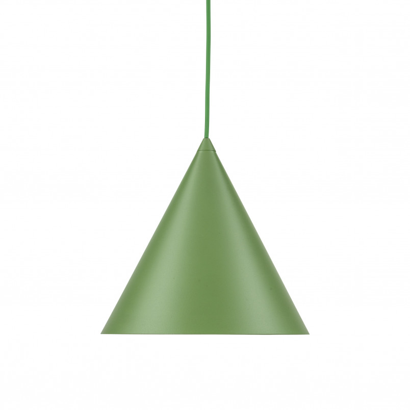 Lampa wisząca stożek Cono Peapod 25cm zielona TK Lighting