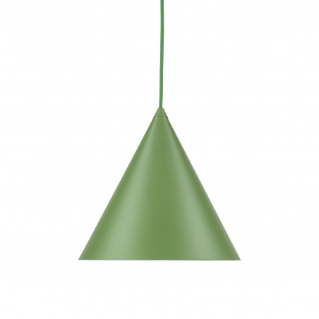Lampa wisząca stożek Cono Peapod 25cm zielona TK Lighting