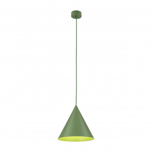 Lampa wisząca stożek Cono Peapod 25cm zielona TK Lighting
